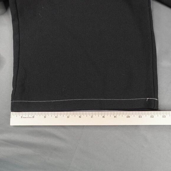 Blue Rain Womens Pants Large Black Wide Leg Flowy Y2K High Rise Quiet Luxury NEW - Picture 10 of 10